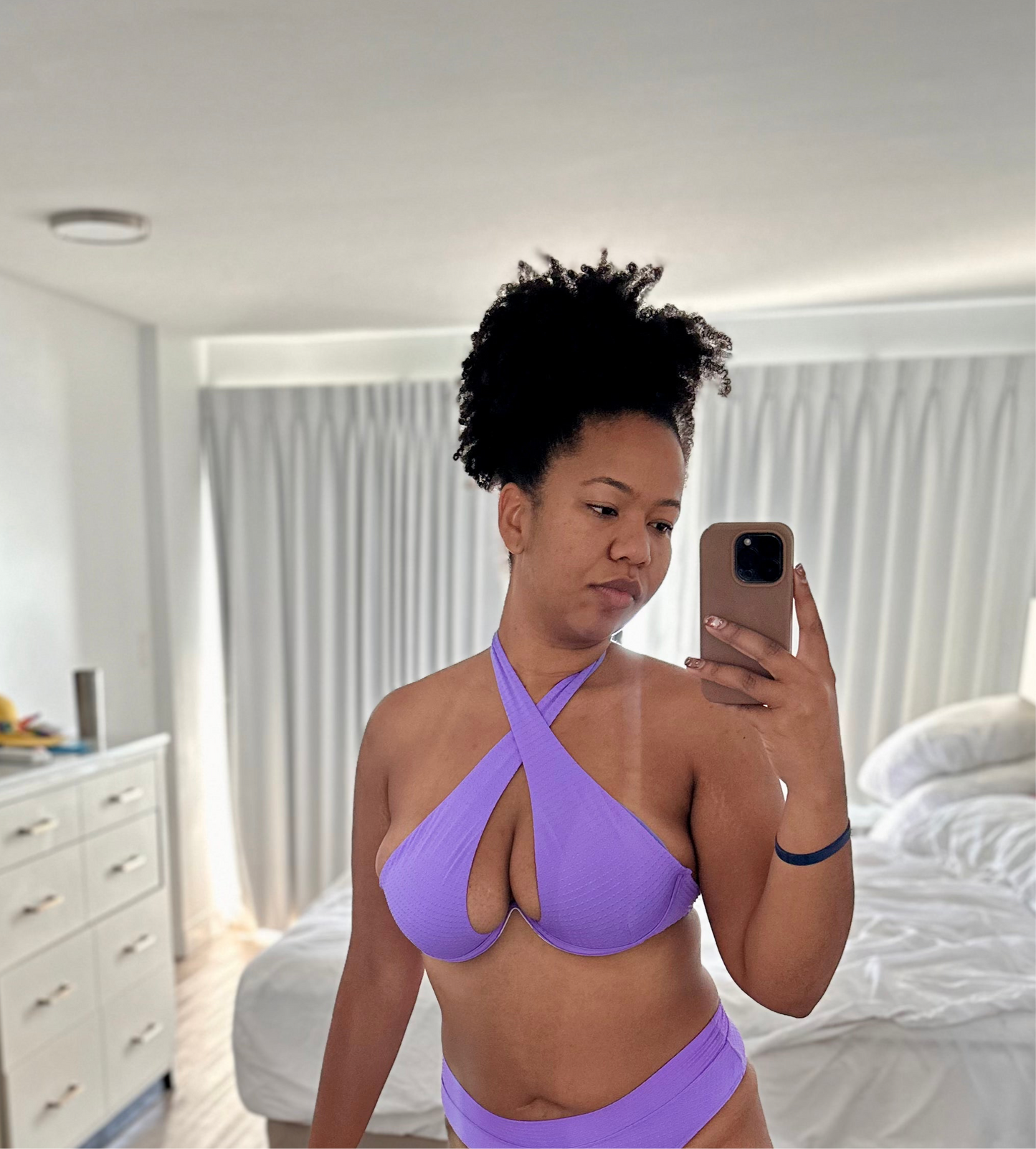 Raspberry Cross-Hoop Top