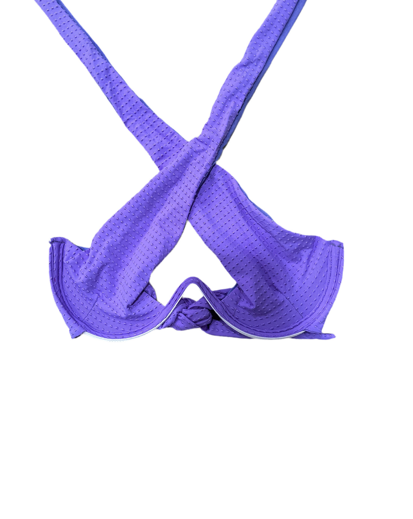 Raspberry Set - Cross-Over Underwire Top and High-Waisted Panties