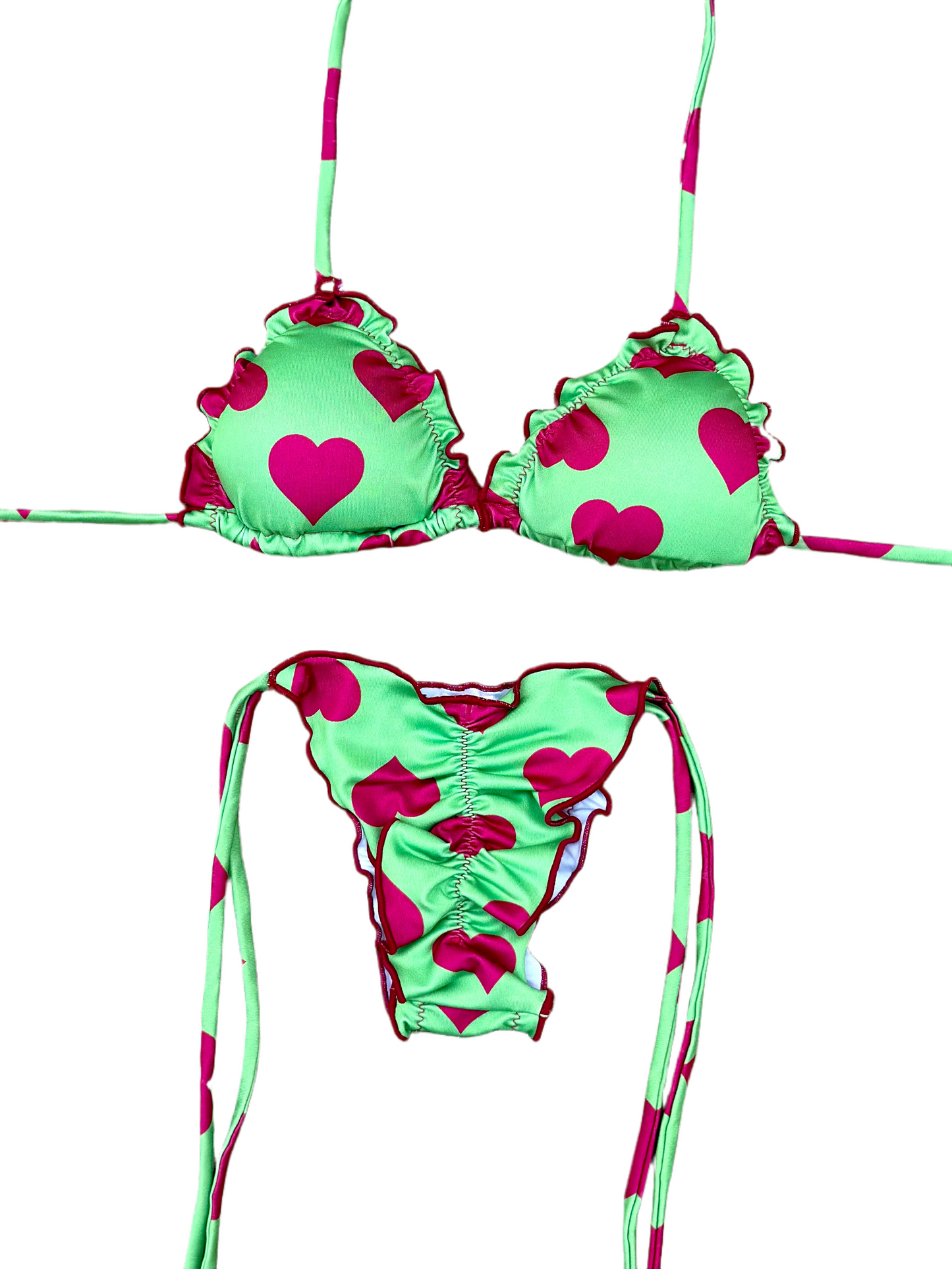 Avocado Set - Padded Top and Butt Lifting Panties