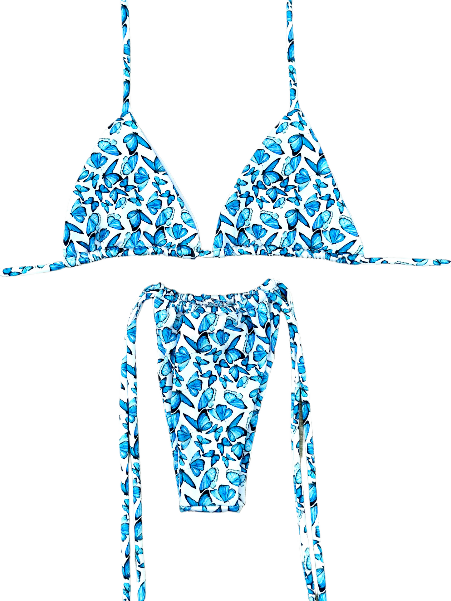 Sea Set - Non-Padded Triangle Top and Triangle Tie-Up Panties