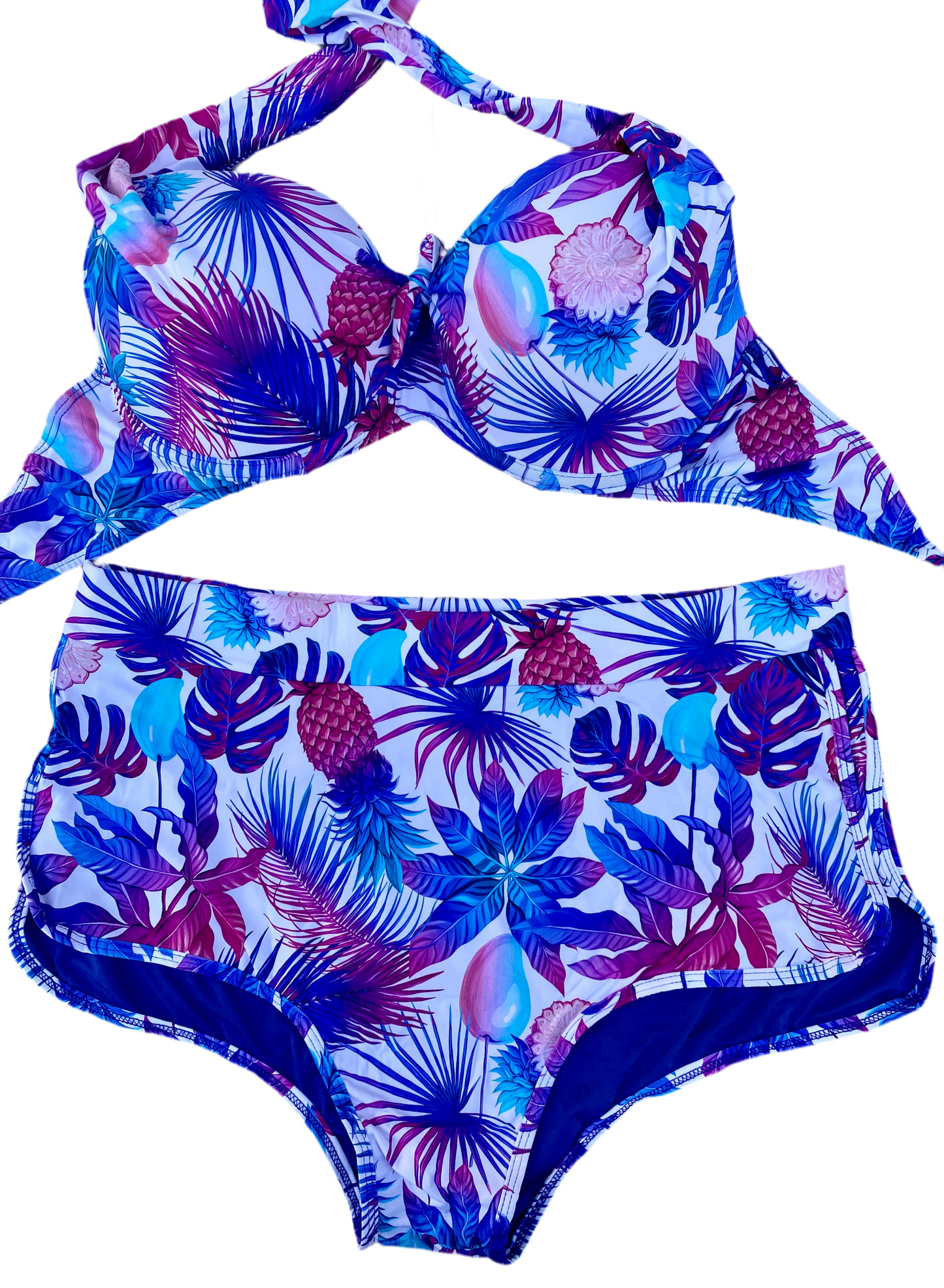 Forest Set - Top with Padded Bra and Shorts Style Panties