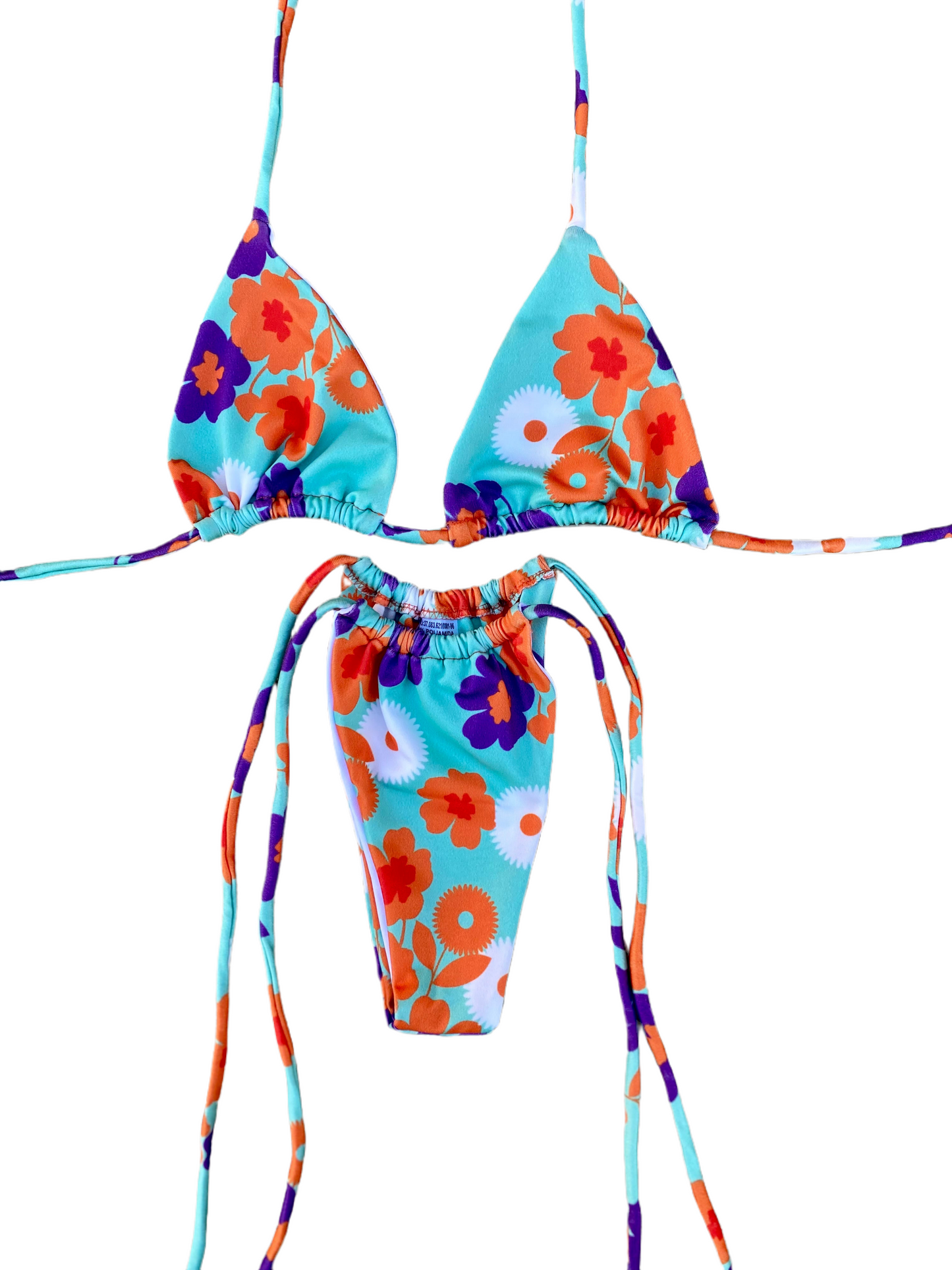 Chameleon Set - Non-Padded Triangle Top and Triangle Tie-Up Panties