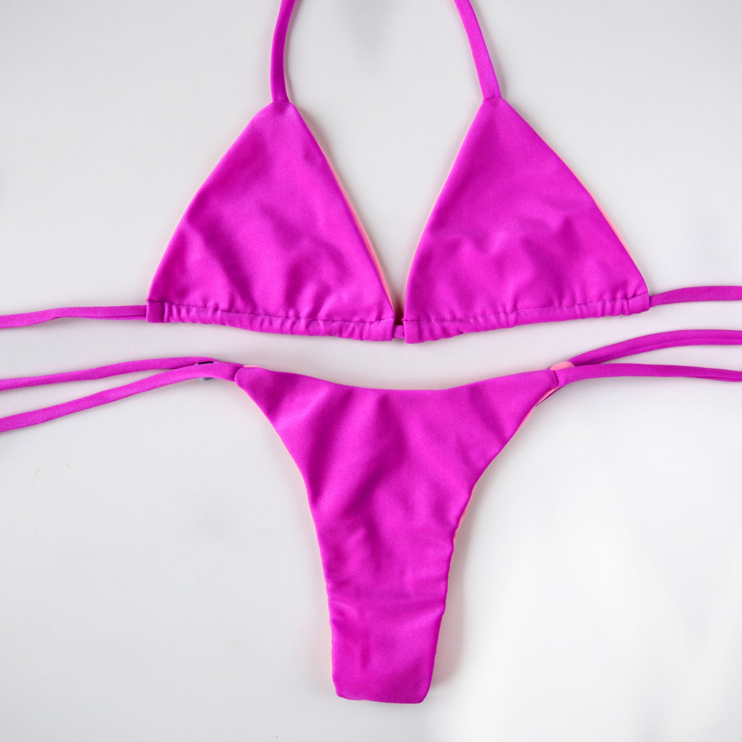 Pink Nemo Set - Non-Padded Triangle Top and Thong Panties