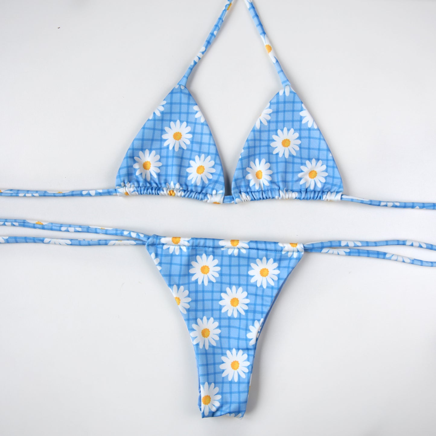 Holambra Set - Non-Padded Triangle Top and Triangle Tie-Up Panties