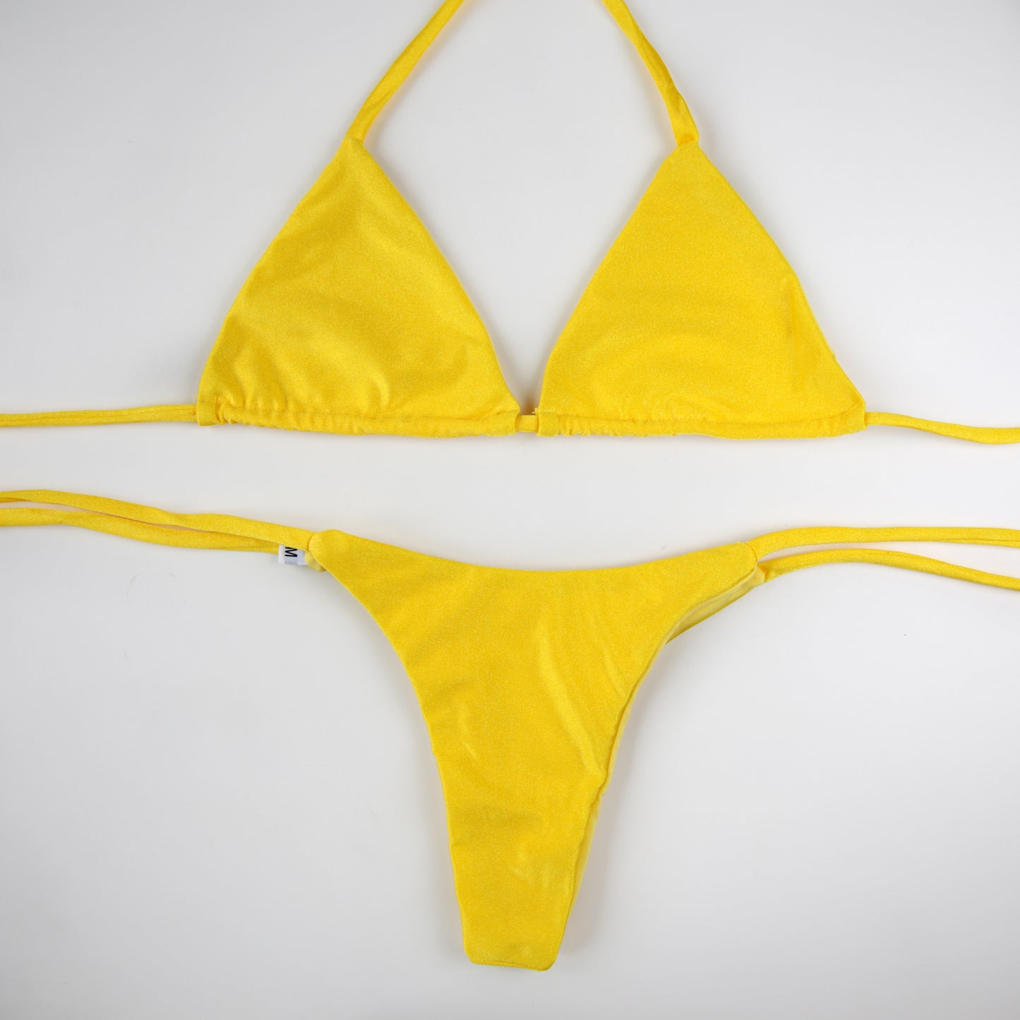 Yellow Nemo Set - Non-Padded Triangle Top and Thong Panties
